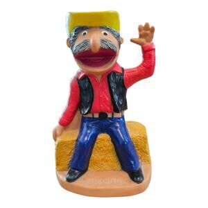 Shotgun Red Rubber Coin Bank Barton Kool Buddie Steve Hall Complete Vintage 1991